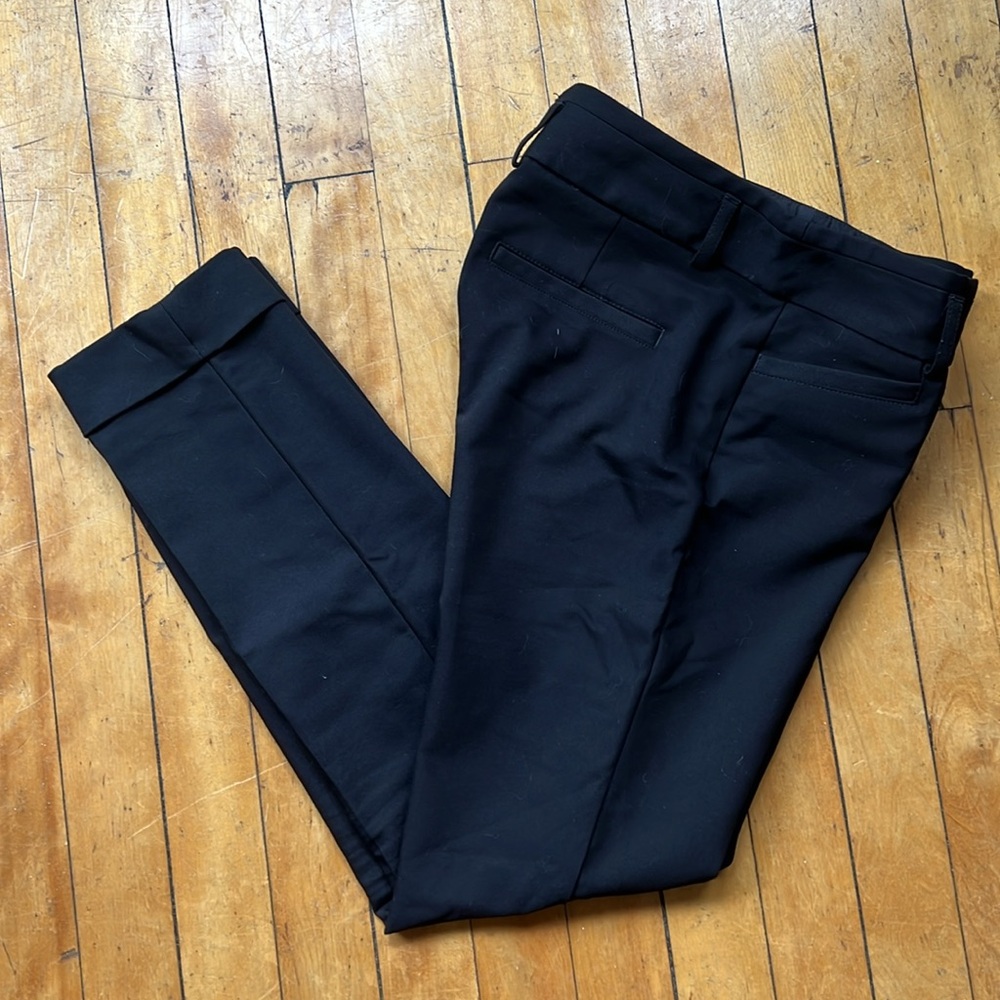 Cuffed Black Express Columnist Trouser